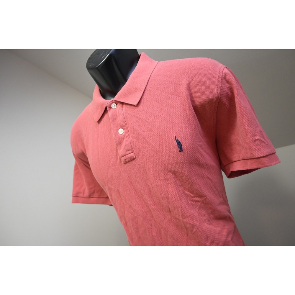 J. Crew Polo Shirt Mens Large Salmon Pink Casual Short Sleeve Excellent